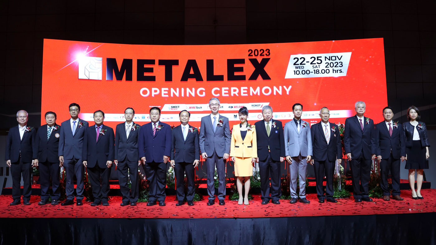 最大級の金属加工機器及び工作機械の展示会「第37回目METALEX 2023」開会式に出席