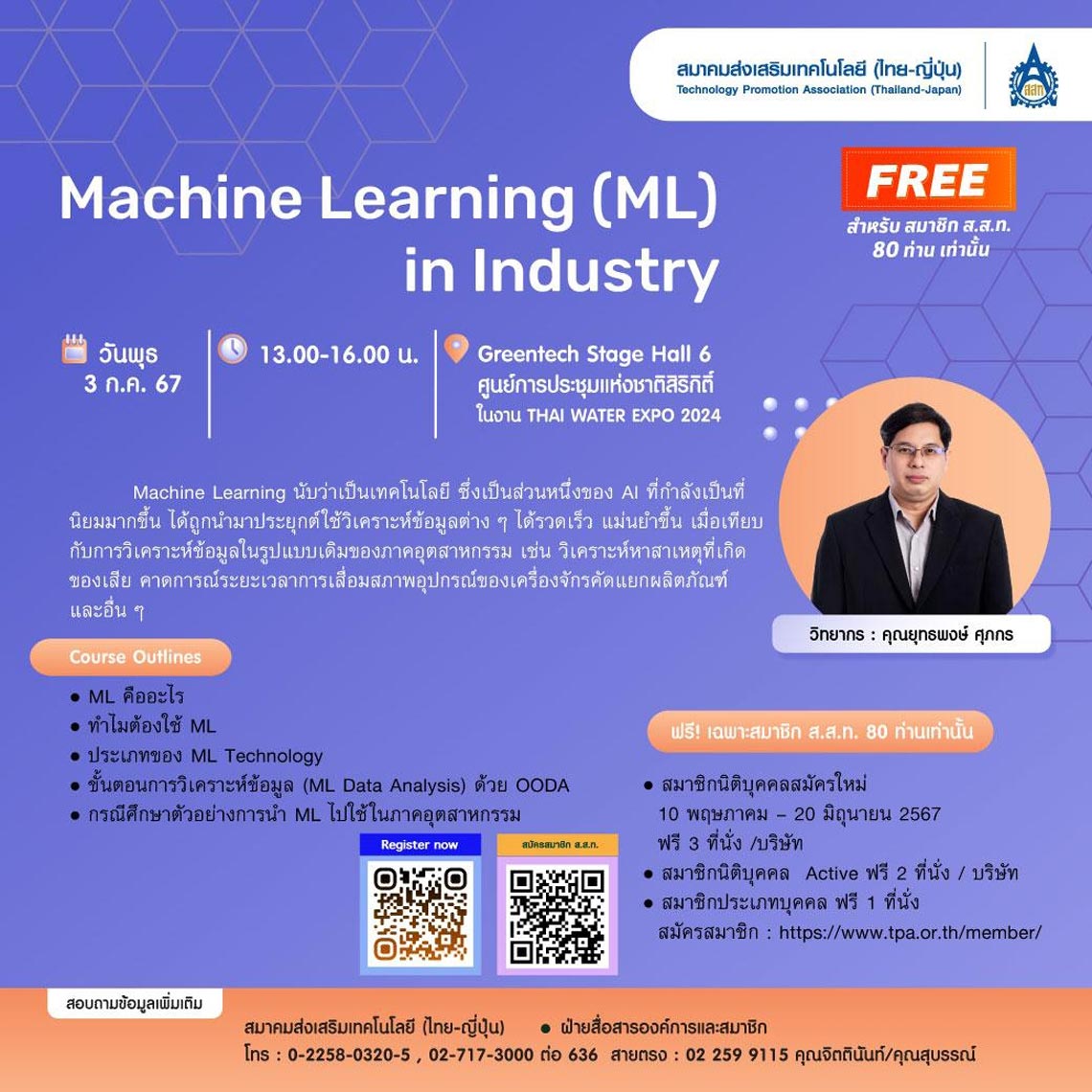 Machine Learning (ML) in Industry